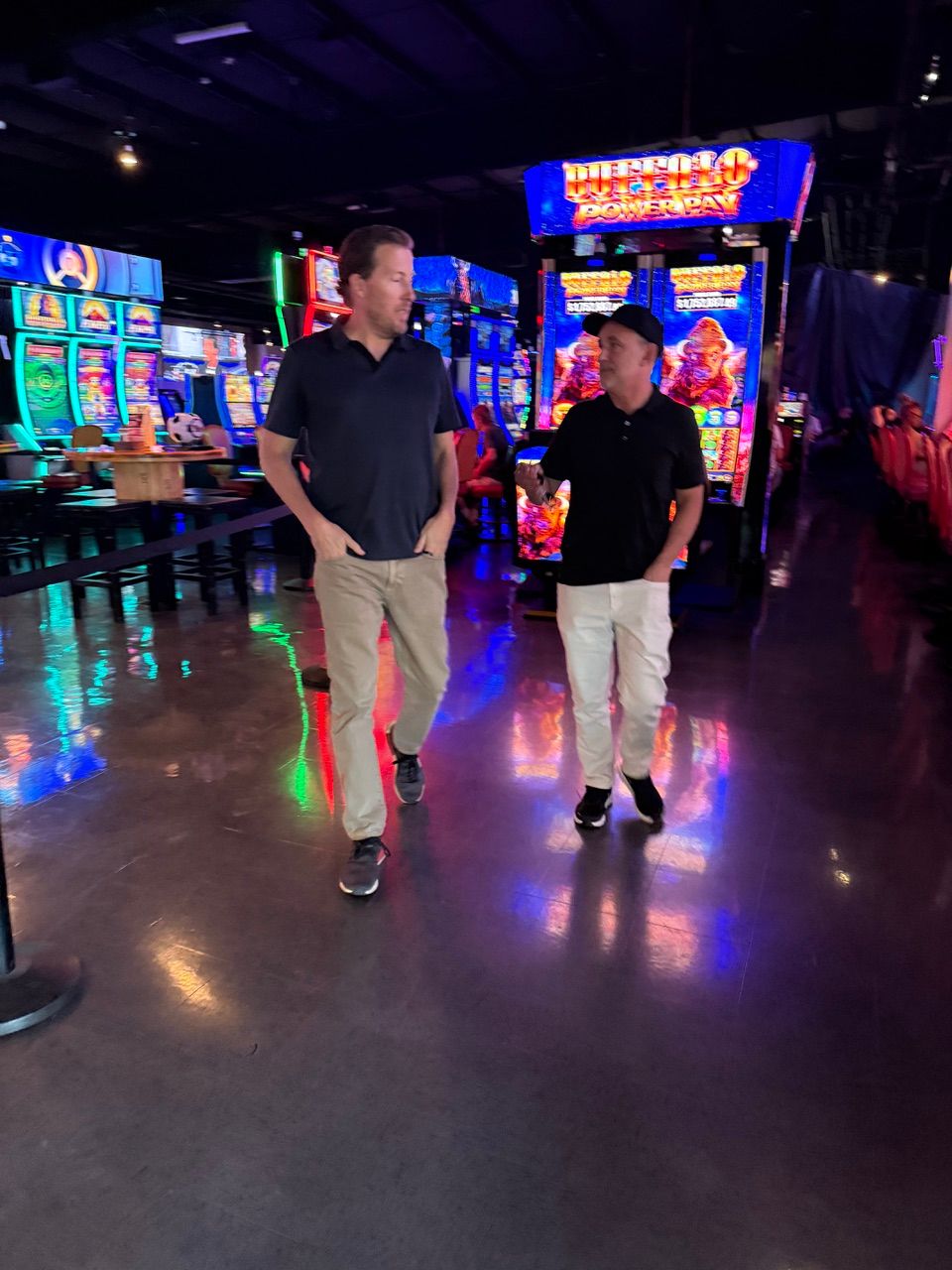 FSG operators walking a gaming floor
