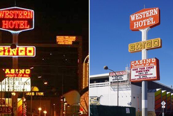 Western Hotel and casino signs