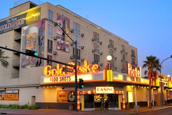 Gold Spike in downtown Las Vegas